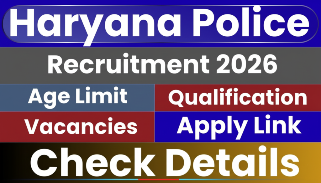 Haryana Police Constable Recruitment 2026 Notification Out | 5500 Posts – Apply Online